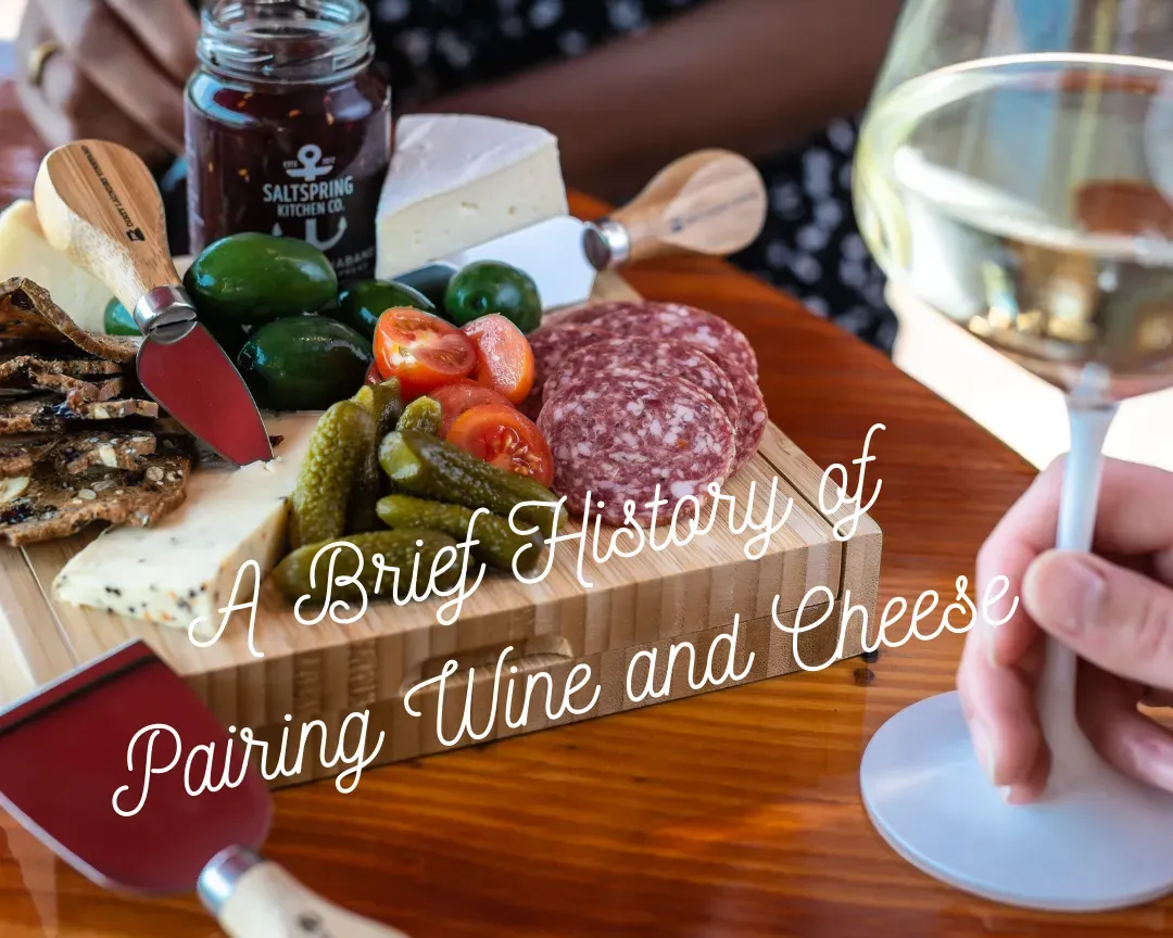 A brief History of Pairing Wine and Cheese graphic