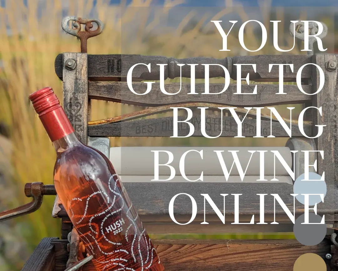 Your guide to buying BC wine online graphic