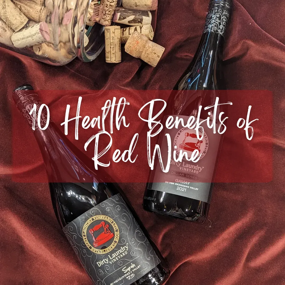 Red Wine health benefits graphic