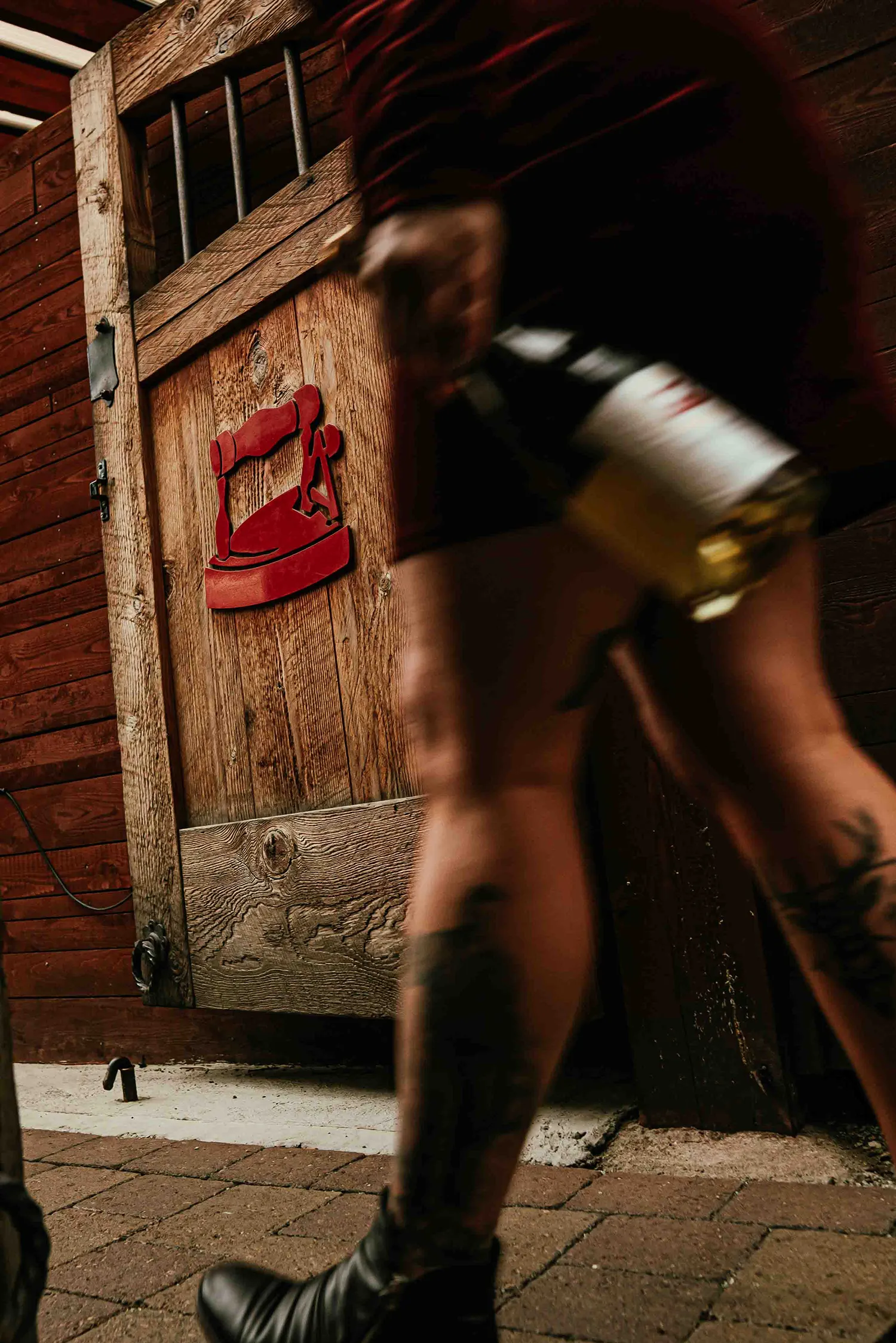Person walking with a bottle of Dirty Laundry Winery
