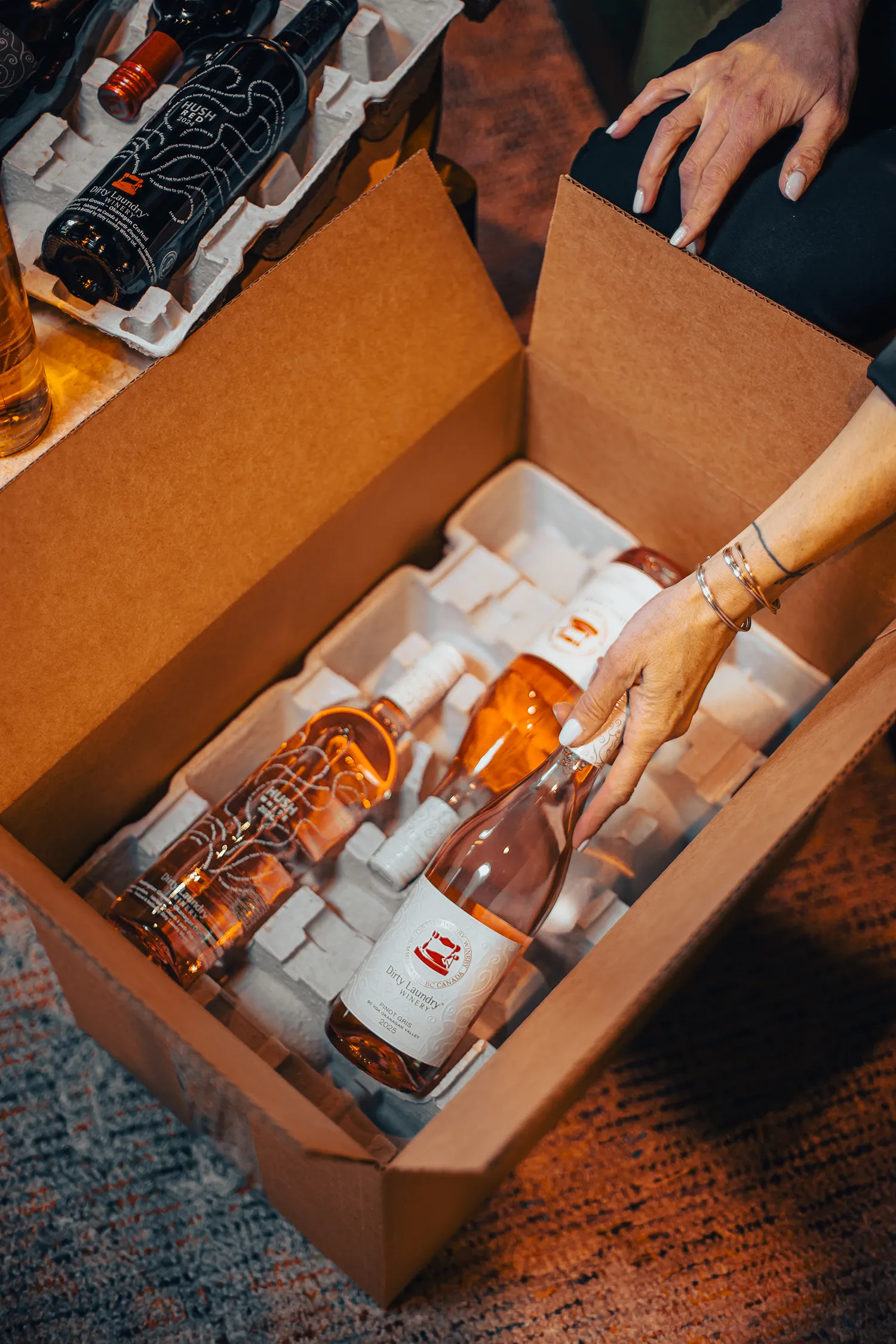 Rose box Dirty Laundry Wine